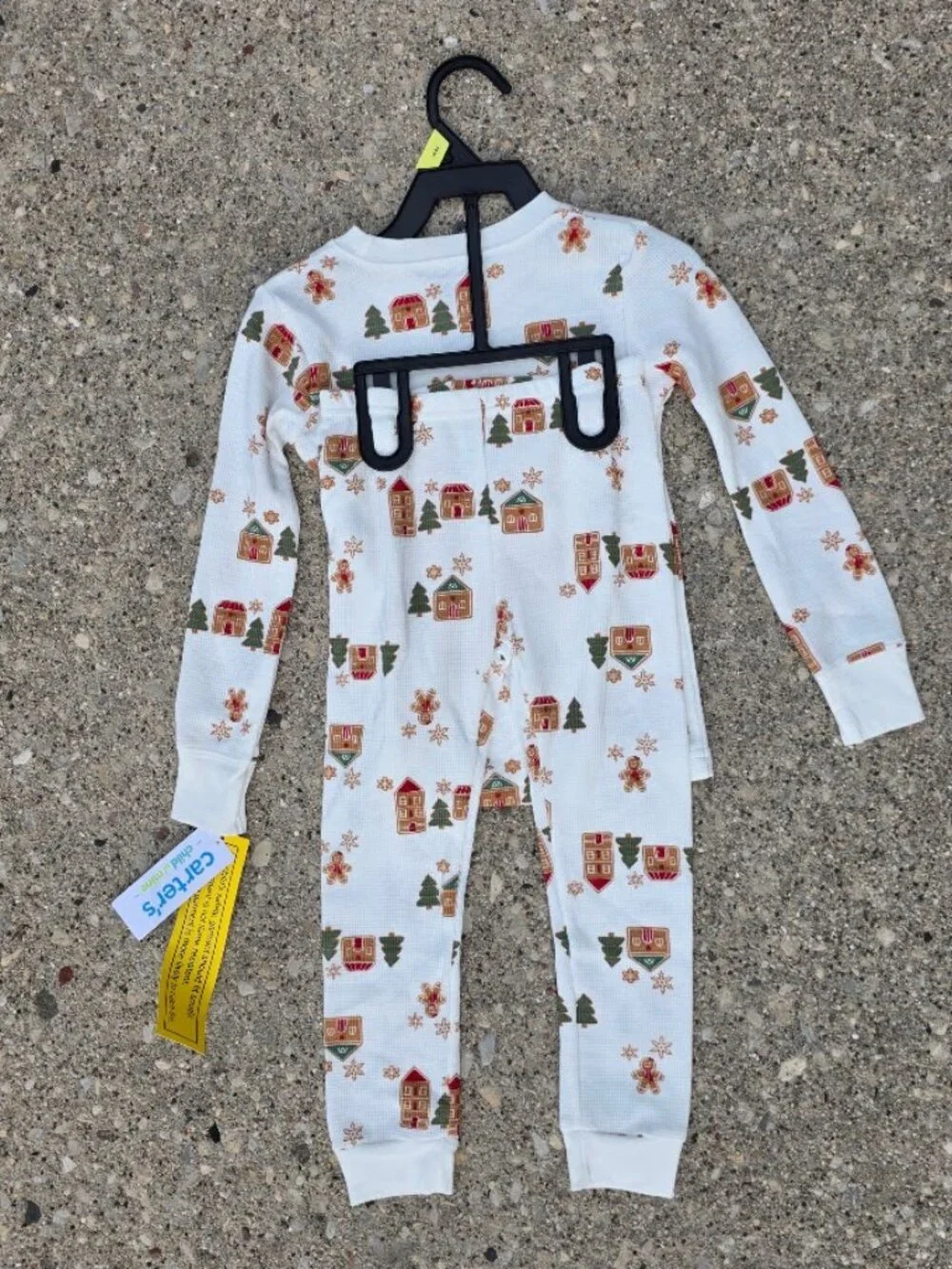 Carter's Child of Mine 3T Christmas Gingerbread Pajamas NWT